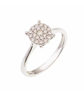 Ring whitegold with diamond