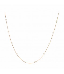 Neckless whitegold and gold