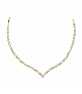 Neckless whitegold and gold