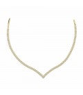 Neckless whitegold and gold