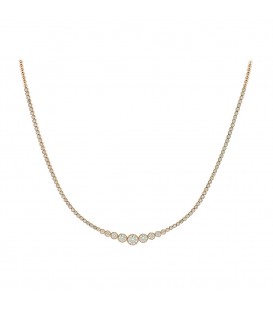 Neckless whitegold and gold