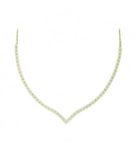 Neckless whitegold and gold