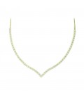 Neckless whitegold and gold