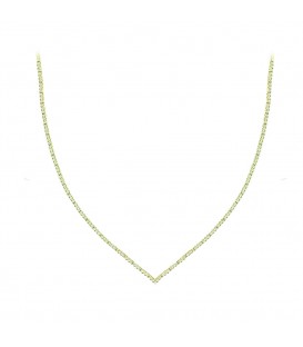 Neckless whitegold and gold