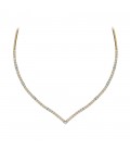 Neckless whitegold and gold